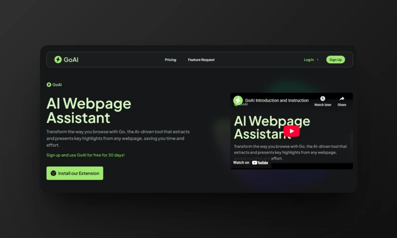 GoAI AI - Webpage Assistant & Browser Extension