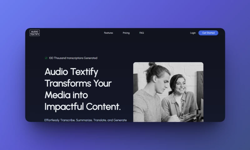 Right Tail - Audio Textify - AI Powered Media Transcription & Content Generation Tool