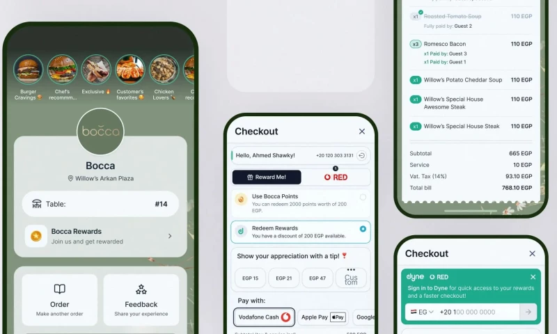 Dyne App: User Journey Update for a Restaurant Aggregator