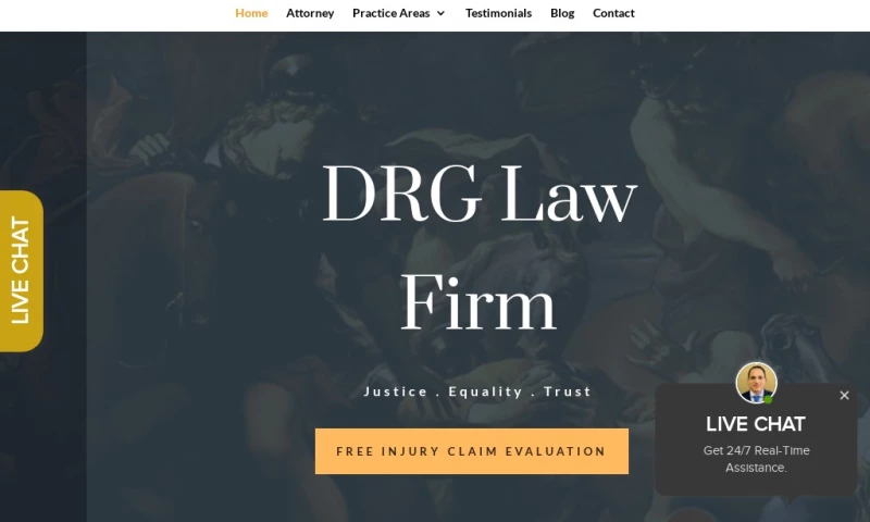 DRG Law Firm Web Design