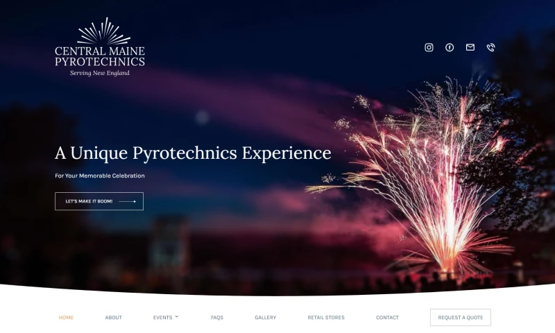 Krack Media Web Agency - Central Maine Pyrotechnics