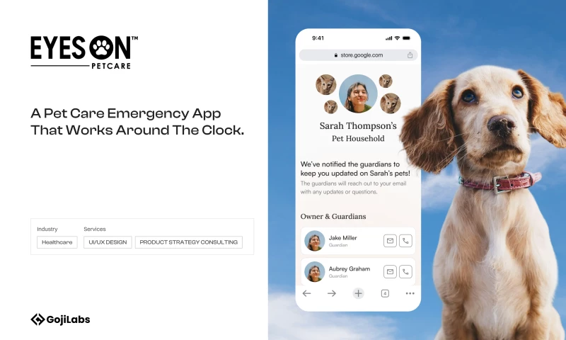 Goji Labs - EyesOn - Pet Care Emergency App