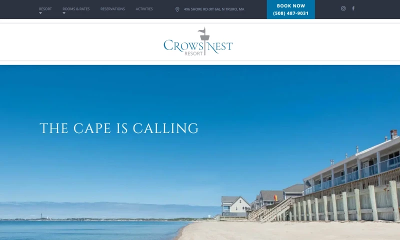 Krack Media Web Agency - Crow's Nest Resort - website redesign