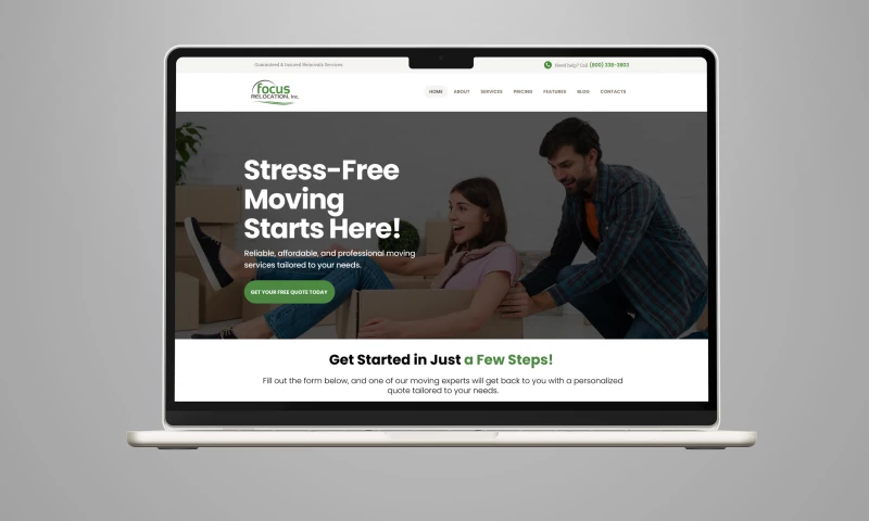 Crafted Vision - Moving & Relocation Services Website Design