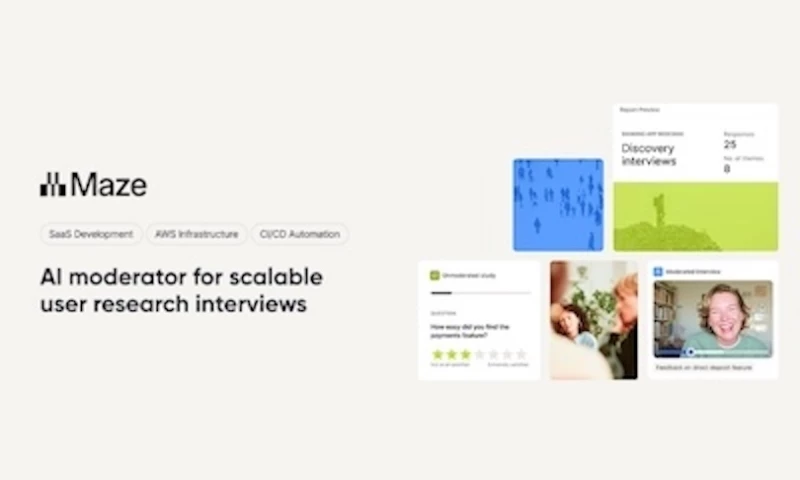 AI moderator for scalable user research interviews