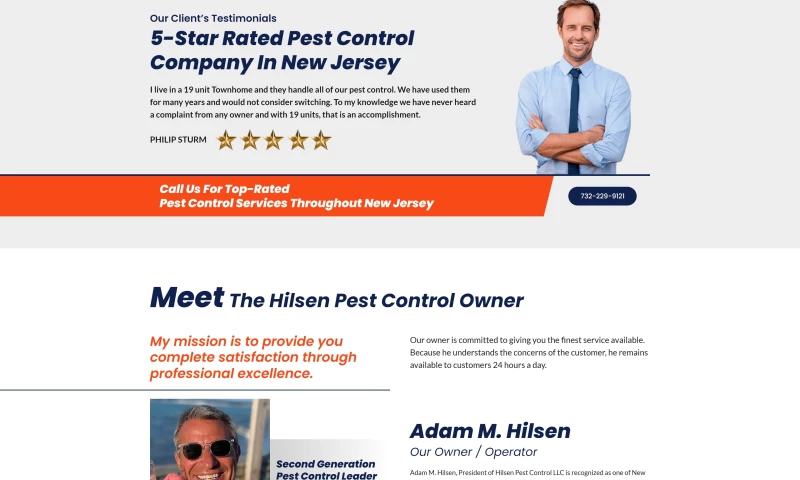 JA Media - Hilsen Pest Control - Website Redesign
