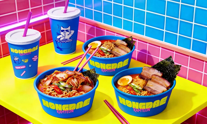 DP Creative Studio - Hongdae - Korean Ramyeon Restaurant Branding