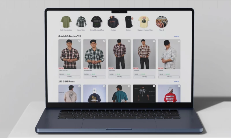 Techsaint Technology Solutions Pvt Ltd - Creedline Clothing Fashion E-Commerce Website Design