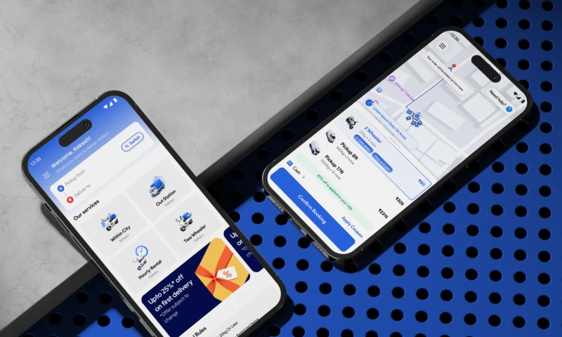 Techsaint Technology Solutions Pvt Ltd - 7Parcel Parcel Delivery Mobile App UI/UX Design