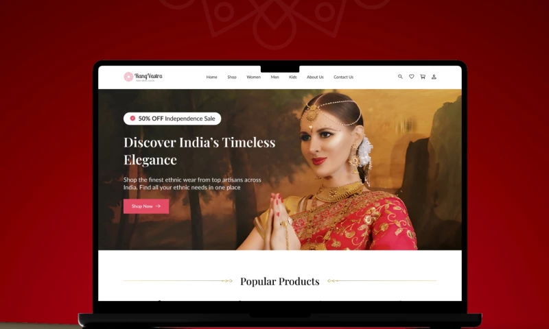 Techsaint Technology Solutions Pvt Ltd - RangVastra Ethnic Fashion E-Commerce Website