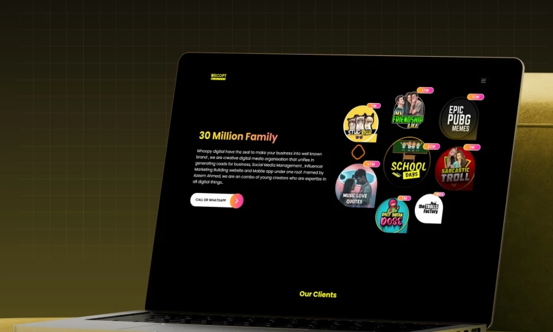 Techsaint Technology Solutions Pvt Ltd - Whoopy Digital Social Media & Digital Marketing Website