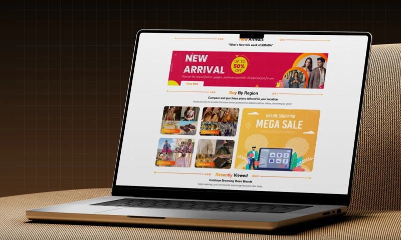 Techsaint Technology Solutions Pvt Ltd - IERADA E-Commerce Website & Mobile App Design