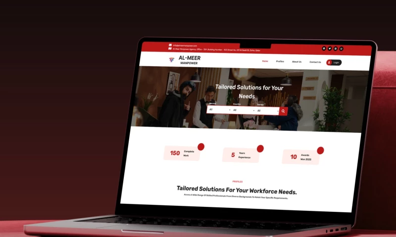 Techsaint Technology Solutions Pvt Ltd - AL-MEER Manpower Recruitment & Workforce Solutions Website UI/UX Design