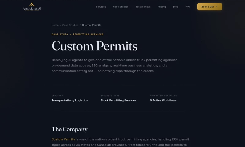 AI Operations for Truck Permitting