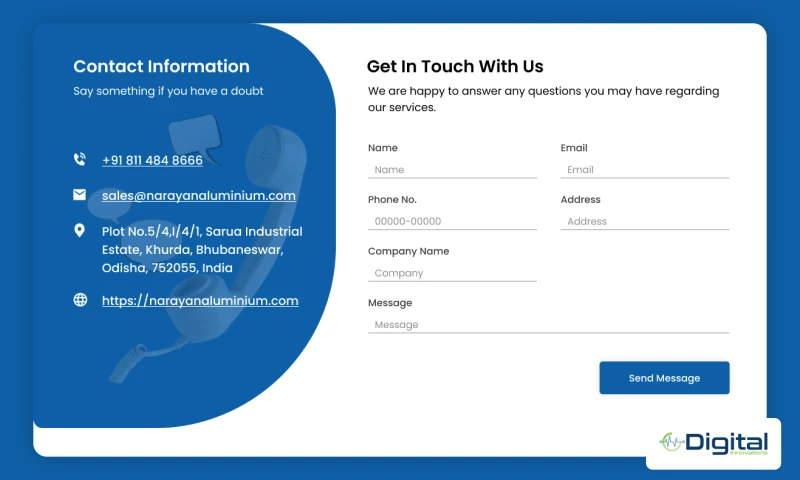 Digital Innovations - Narayana Aluminum E-Commerce Platform for Aluminum Products