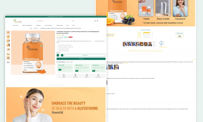 Digital Innovations - Herbalmax Herbal Products E-Commerce Website