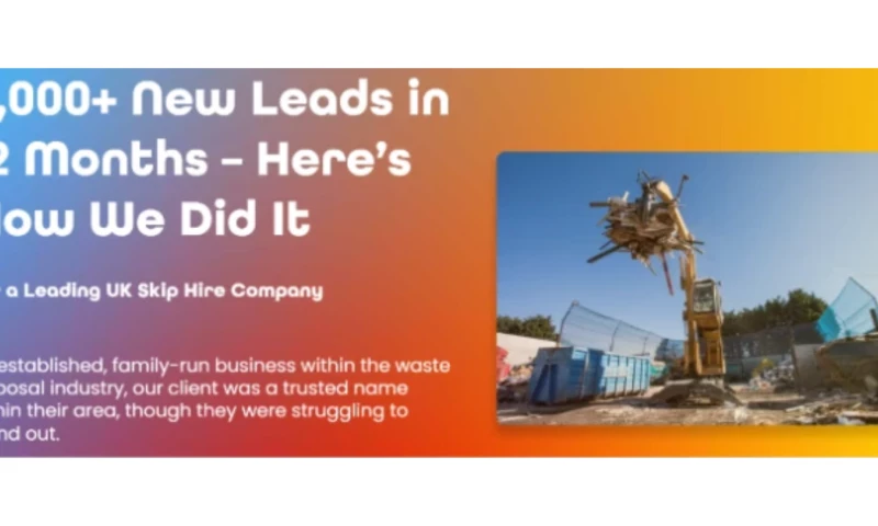 Advance Online - 8,000+ Skip Hire New Leads in 12 Months