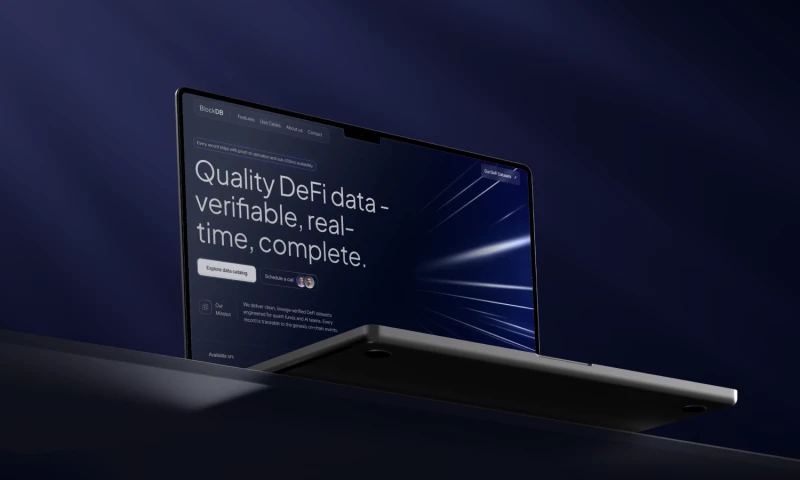 Arounda - BlockDB | UI/UX & Website Redesign for DeFi Data Infrastructure