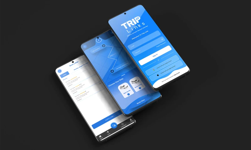Crafted Vision - Ride Booking Mobile App UI/UX Design