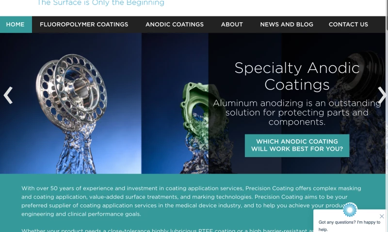 Precision Coating Website