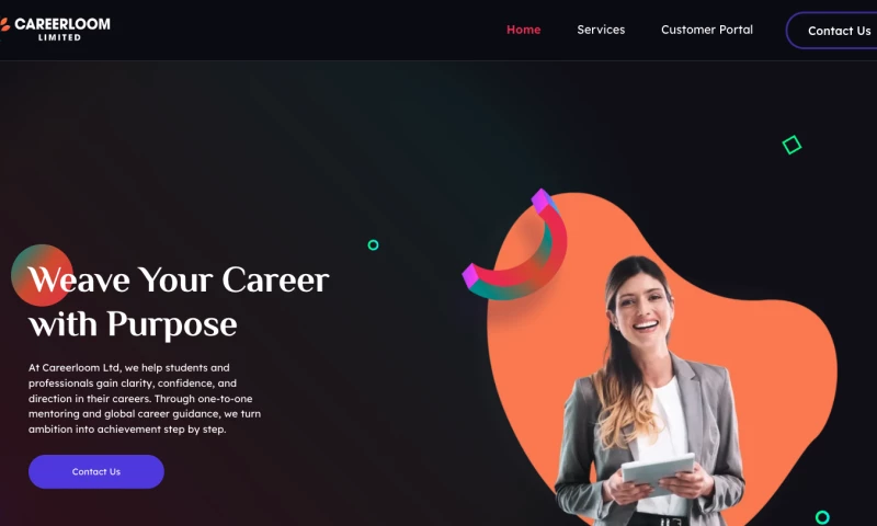 Web Wizard - CareerLoom - Career Coaching Website Design