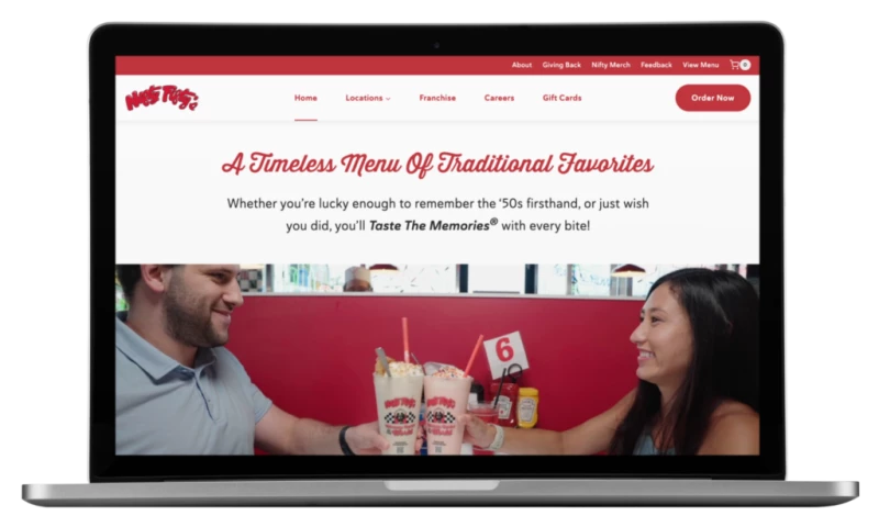 Custom Website Design for 1950s-themed Diner In Philadelphia, PA