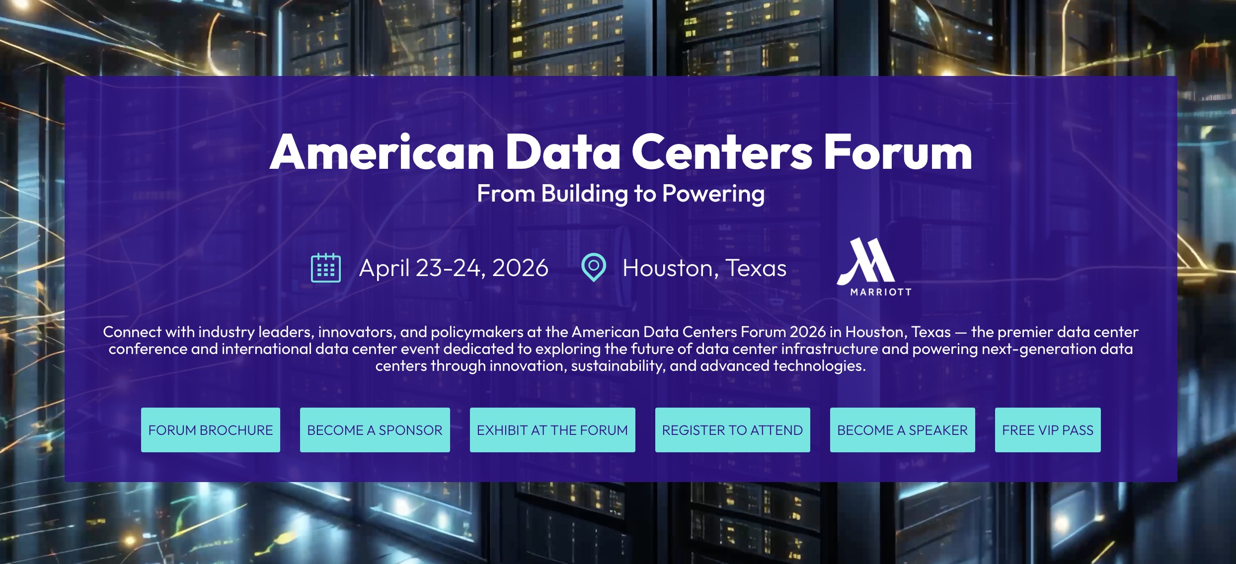 American Data Centers Forum American Data Centers Forum