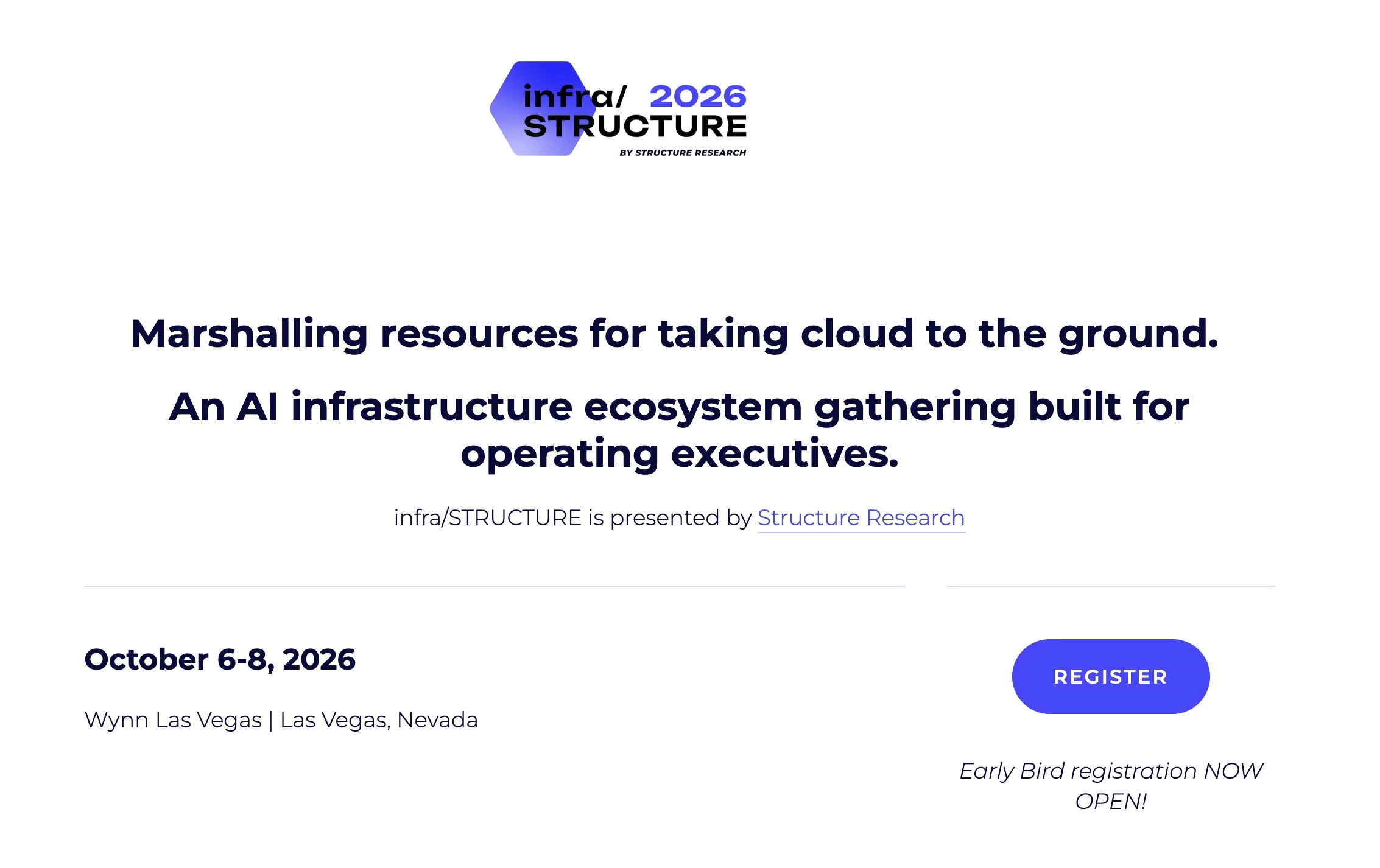 Infra/STRUCTURE 2026 