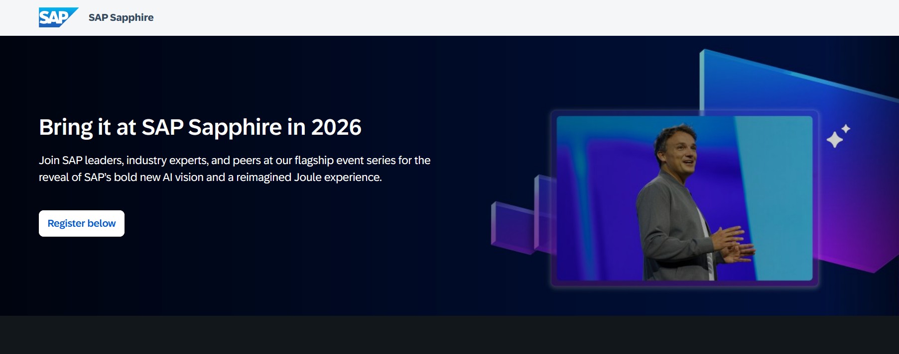 SAP Sapphire SAP Sapphire conference homepage.