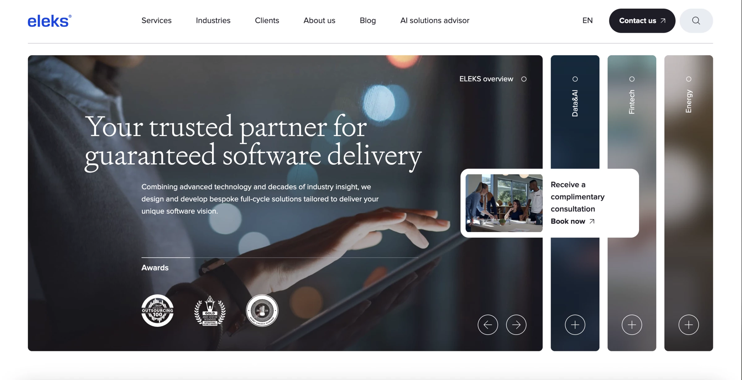 eleks homepage
