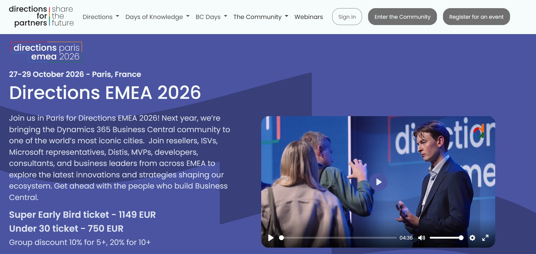 Directions EMEA Directions EMEA homepage