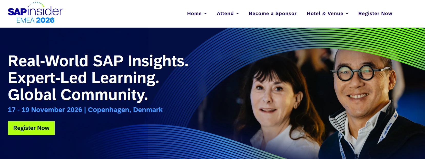 SAP Insider event homepage.