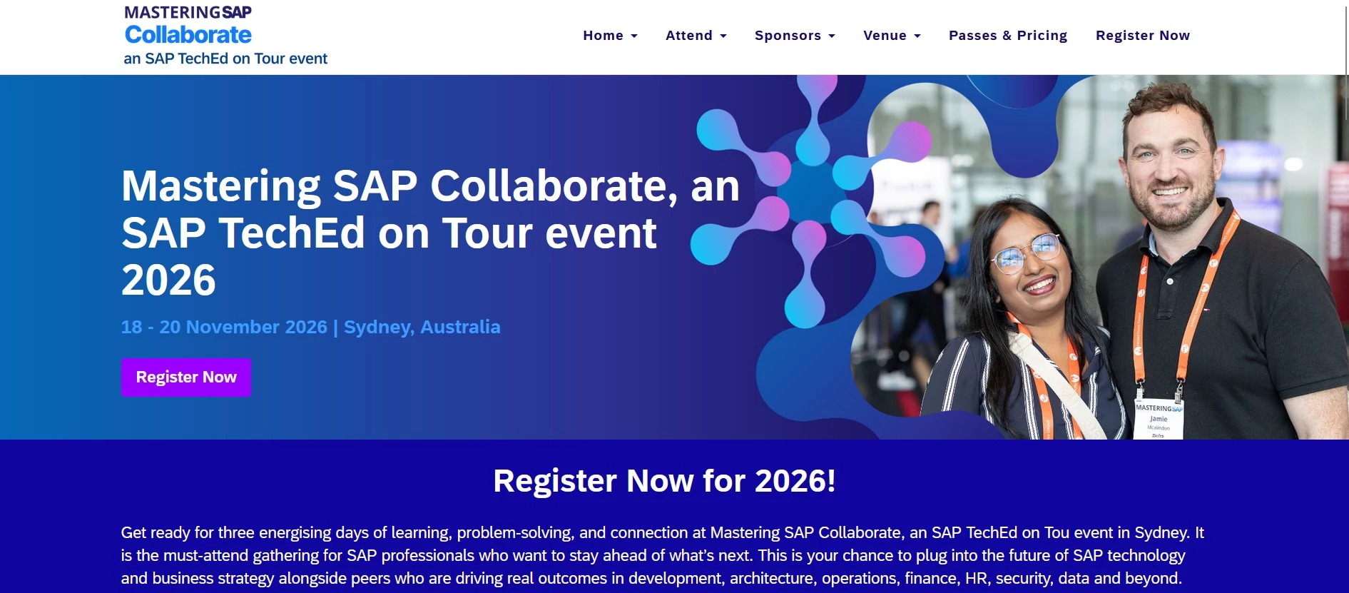 Mastering SAP Collaborate homepage.