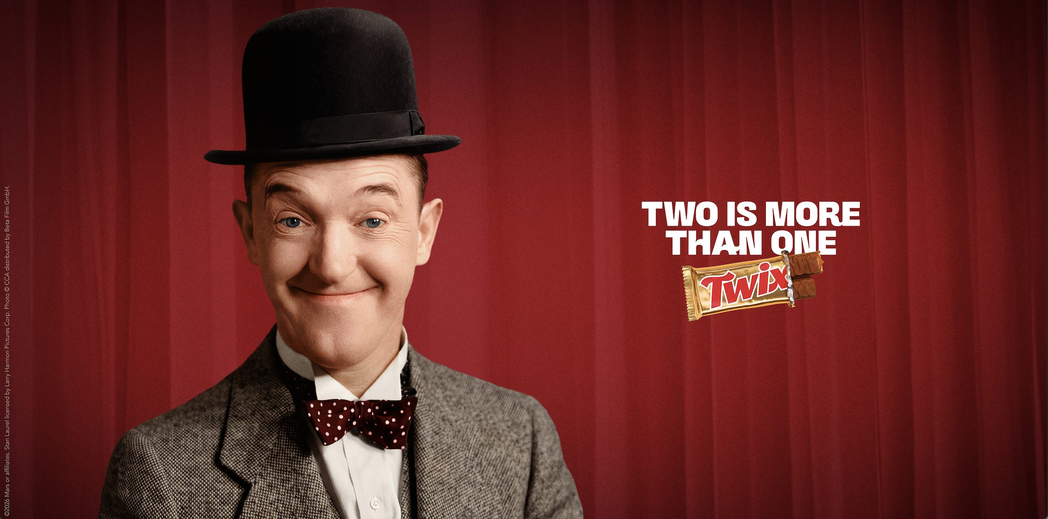 Laurel & Hardy-branded Twix OOH Visual | Source: Twix
