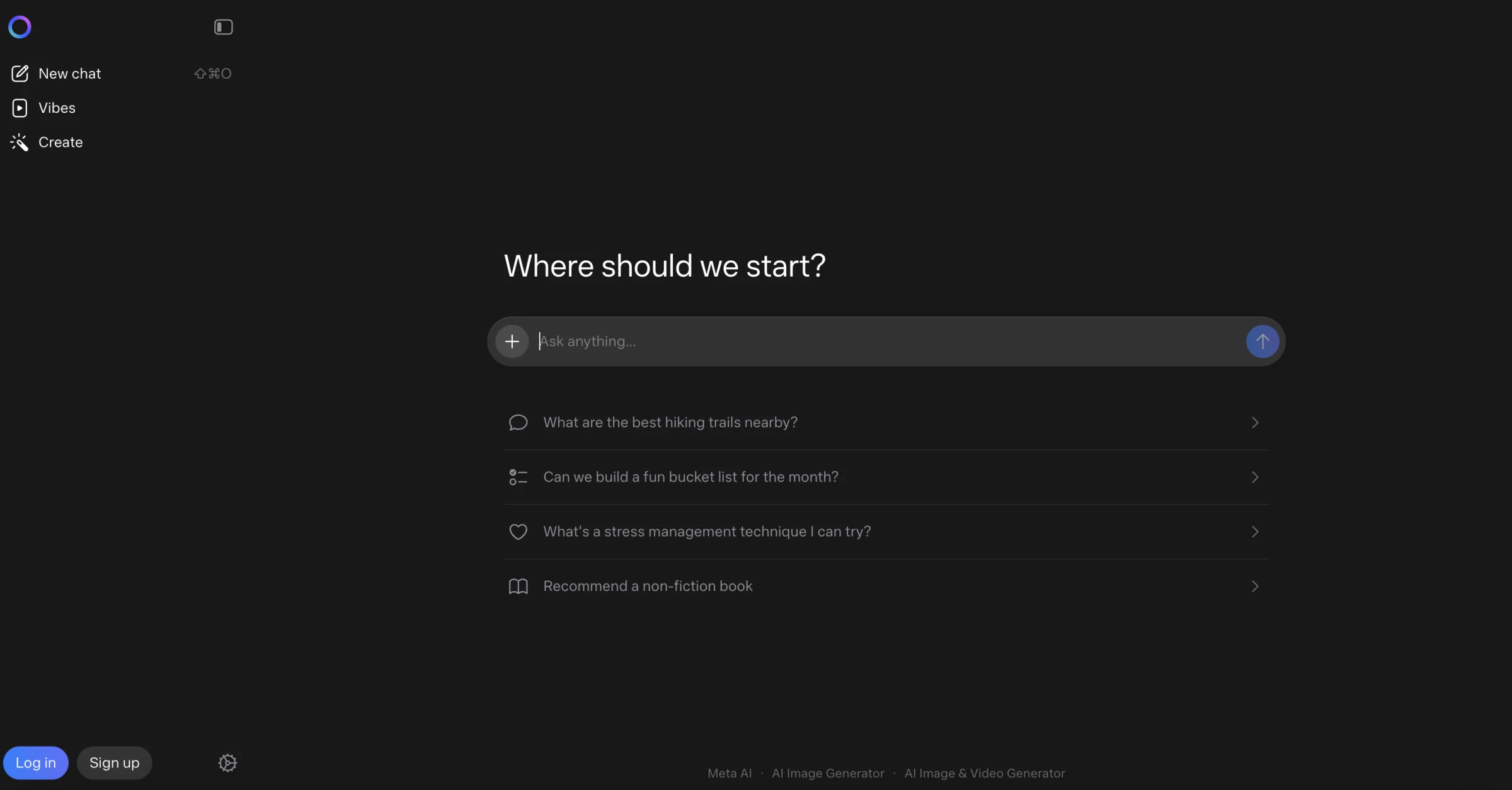Meta AI Homepage Best AI Chatbots Meta AI