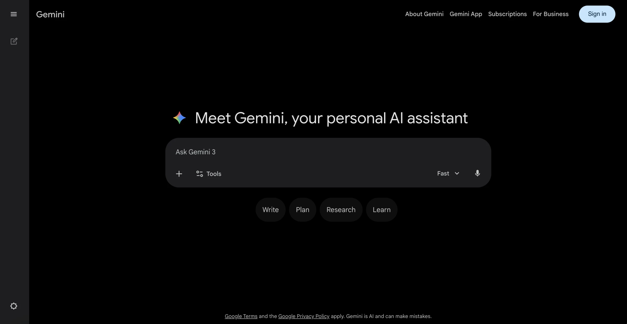 Gemini Homepage Best AI Chatbots Gemini