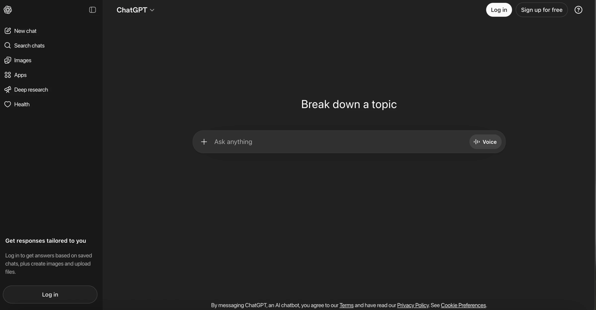 ChatGPT Homepage Best AI Chatbots ChatGPT