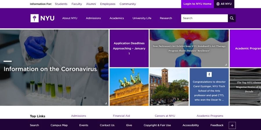 New York University Top school for app developers: New York University