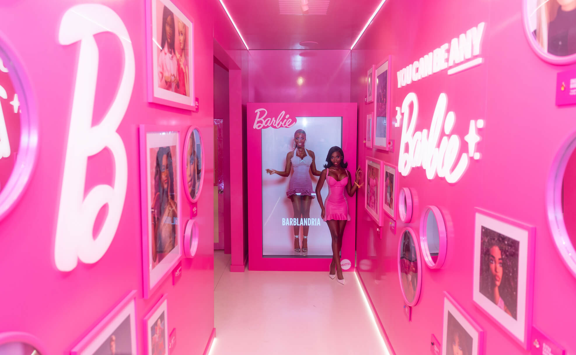 Olandria Carthen in the Barbie Coachella activation | Source: Barbie