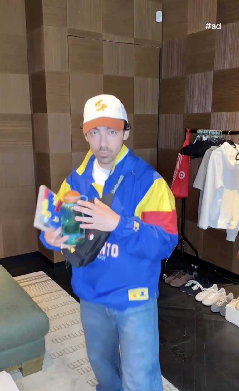 Joe Jonas in Target x Pokémon merchandise | Source: Pokémon