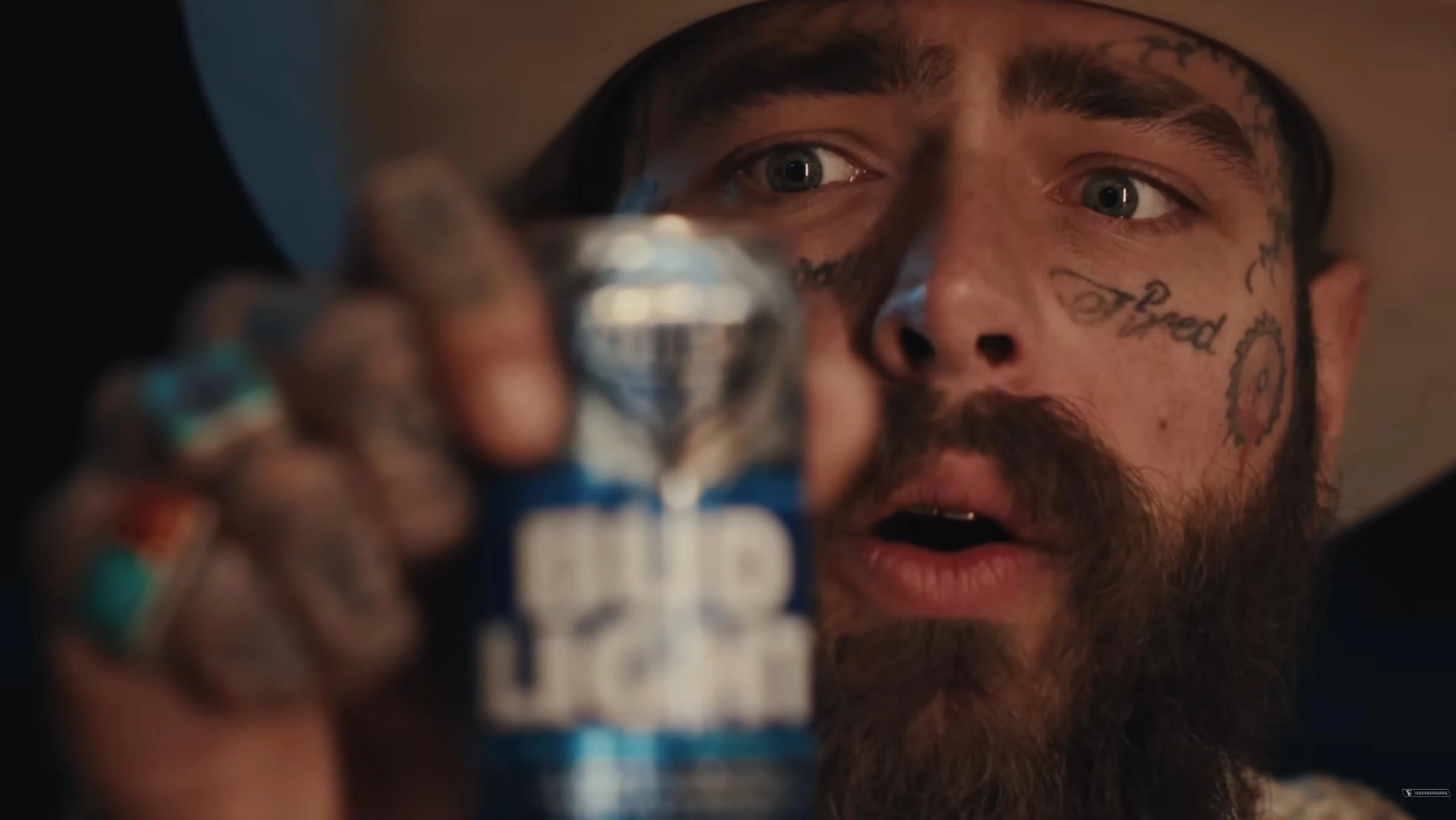Post Malone with the new 'Bud Light x Posty Co. Minis' | Source: Bud Light Post Malone with the new 'Bud Light x Posty Co. Minis' | Source: Bud Light