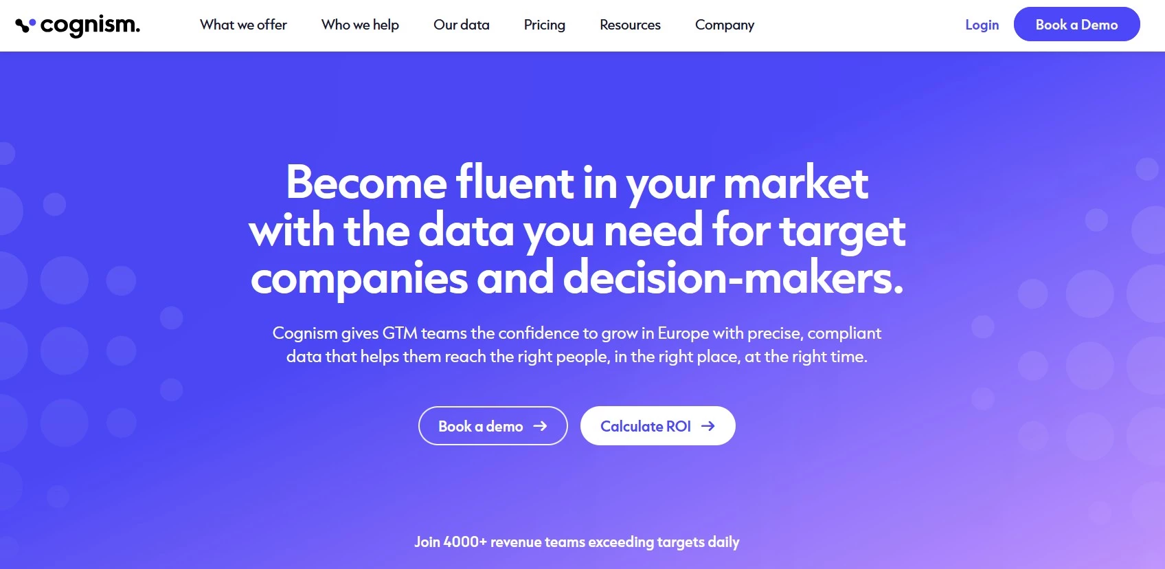 Cognism homepage