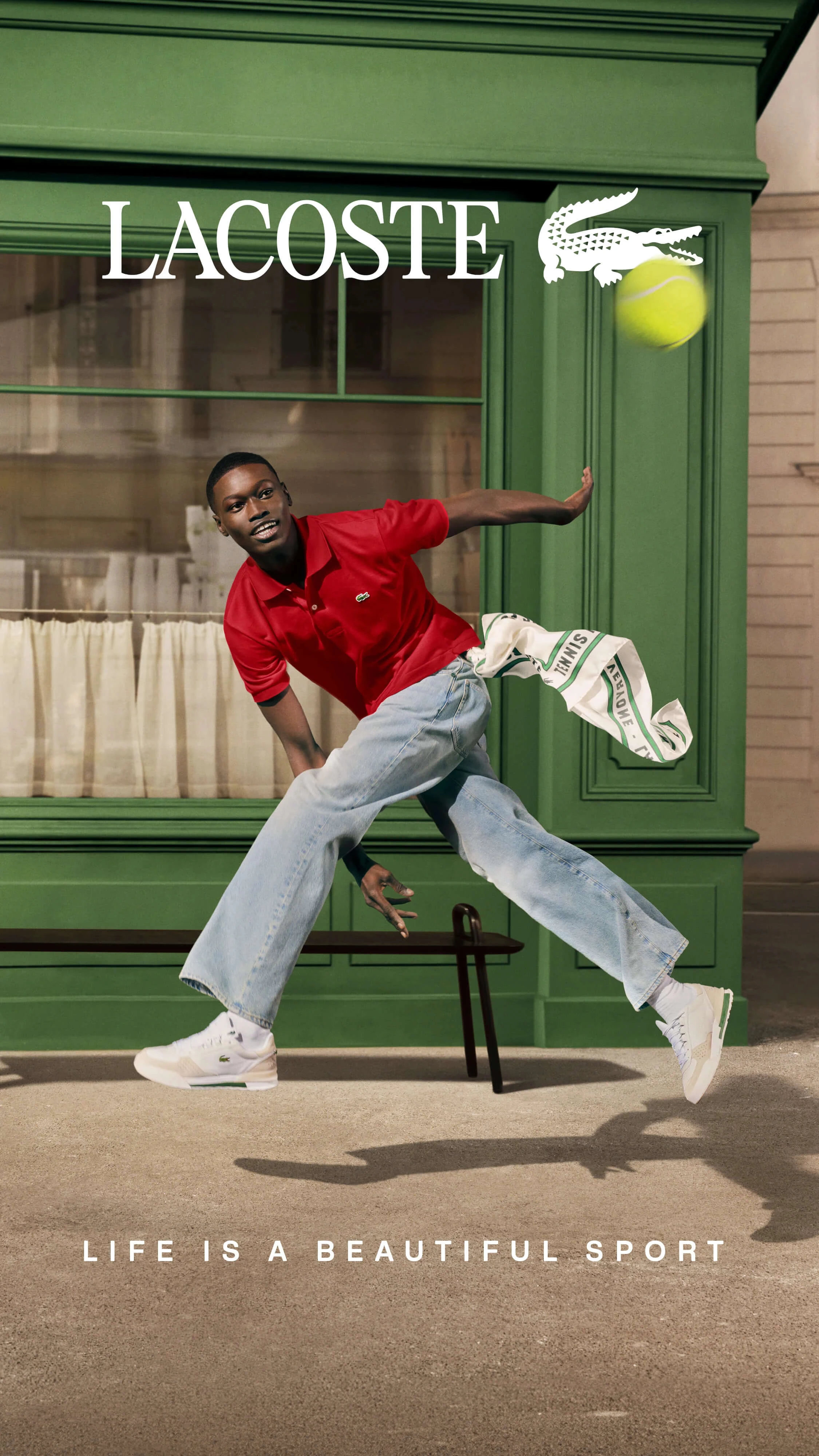Lacoste's New "Life is a Beautiful Sport" Print Campaign | Source: Lacoste Lacoste's New "Life is a Beautiful Sport" Print Campaign | Source: Lacoste