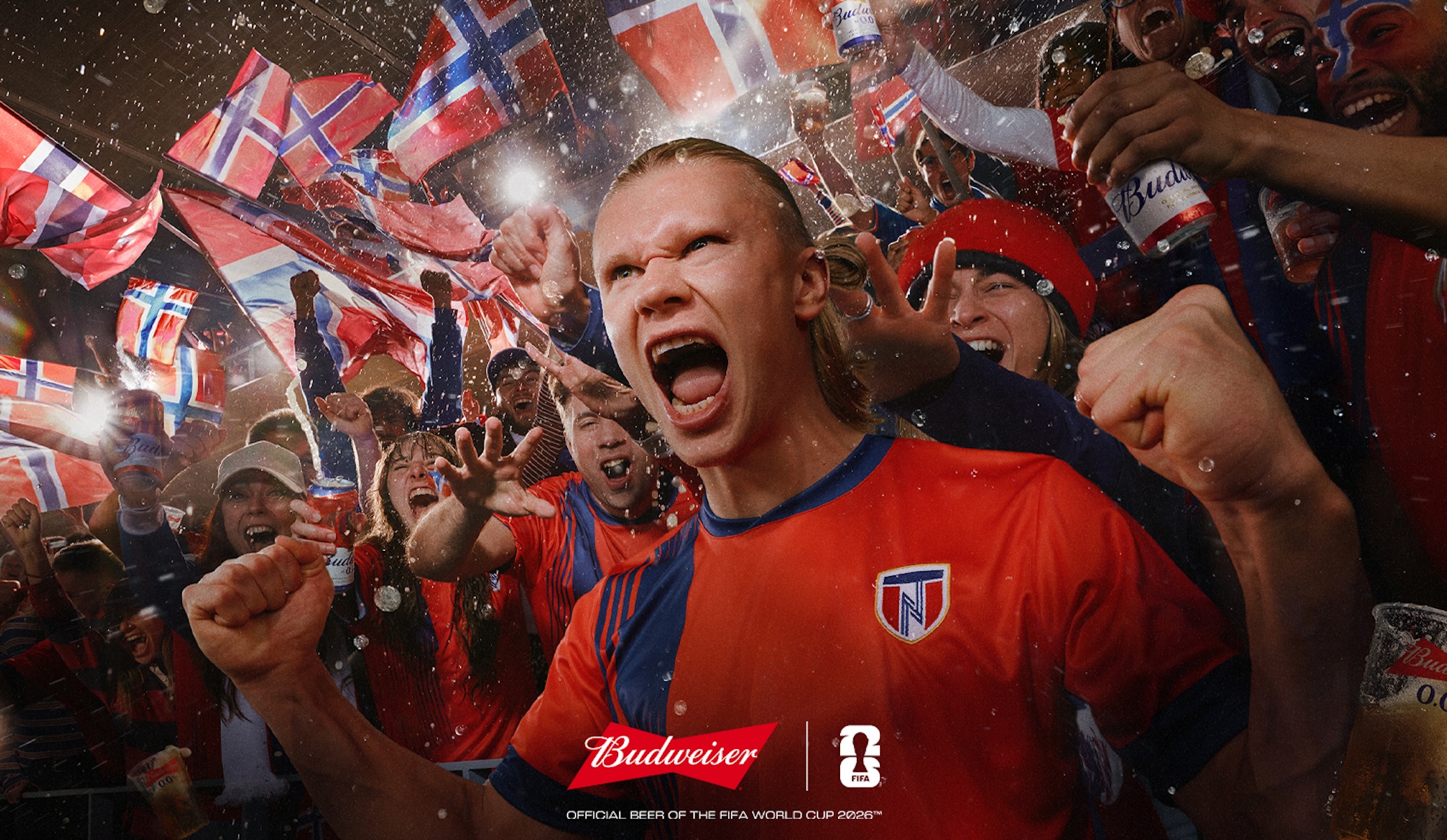 Erling Haaland in Budweiser's FIFA World Cup 2026 campaign