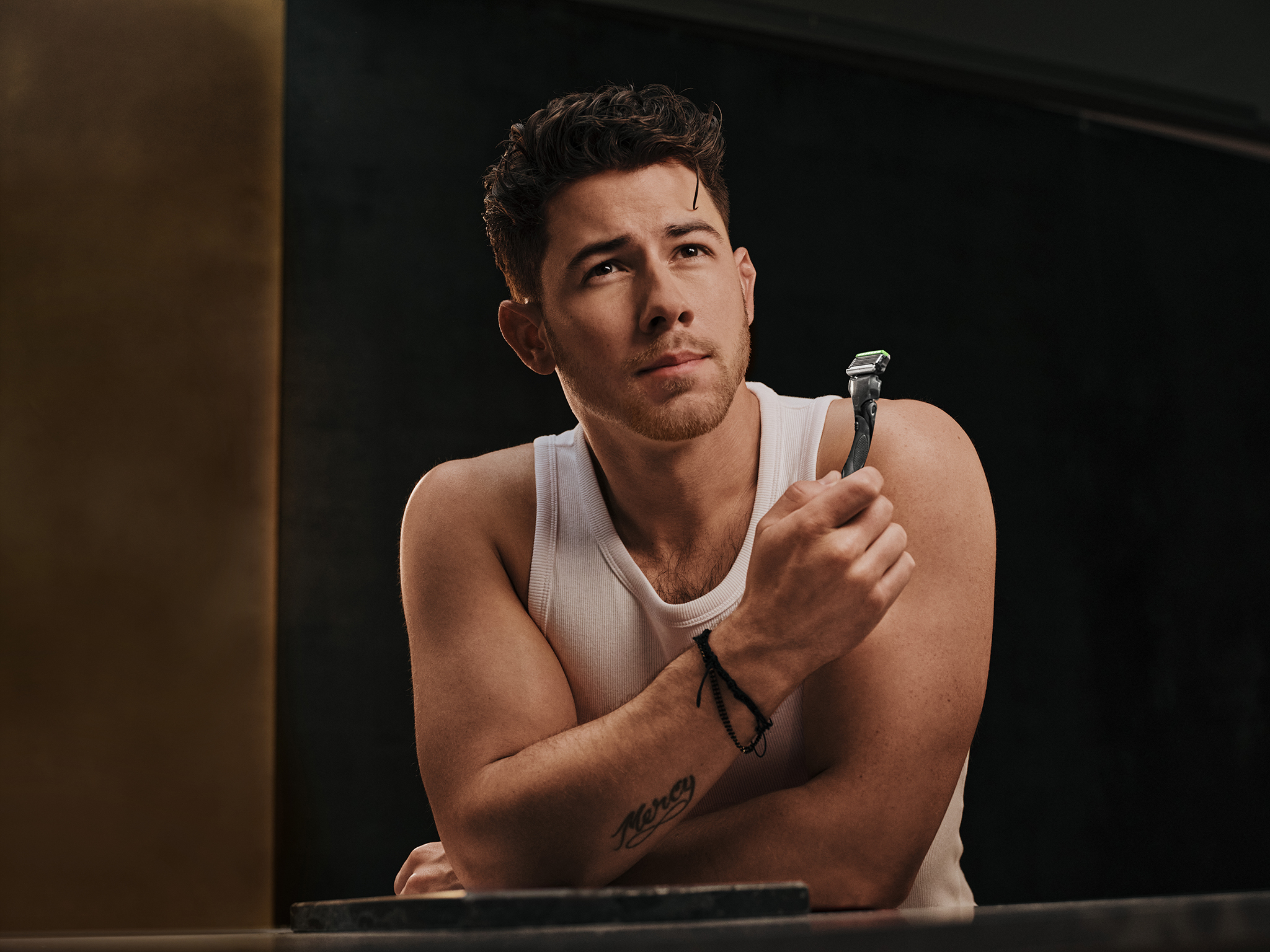 Nick Jonas featured in Schick's "Do Right By Your Skin" campaign