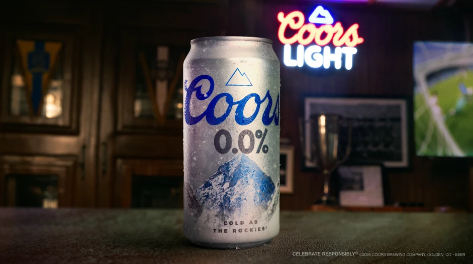 The new Coors 0.0% | Source: Coors Light The new Coors 0.0% | Source: Coors Light