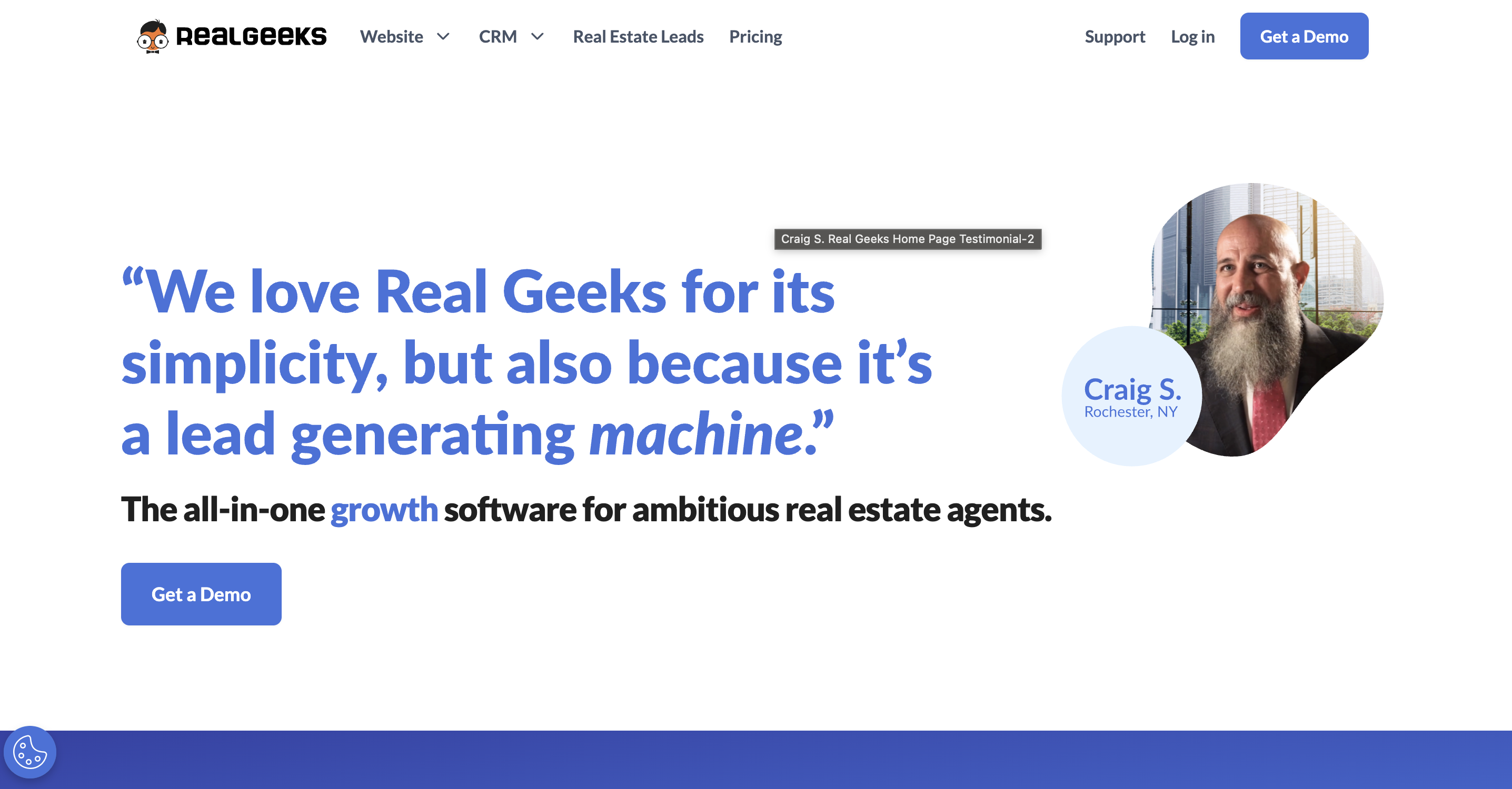 best crm for real estate: real geeks