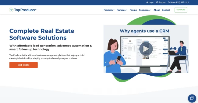 best crm for real estate: top producer