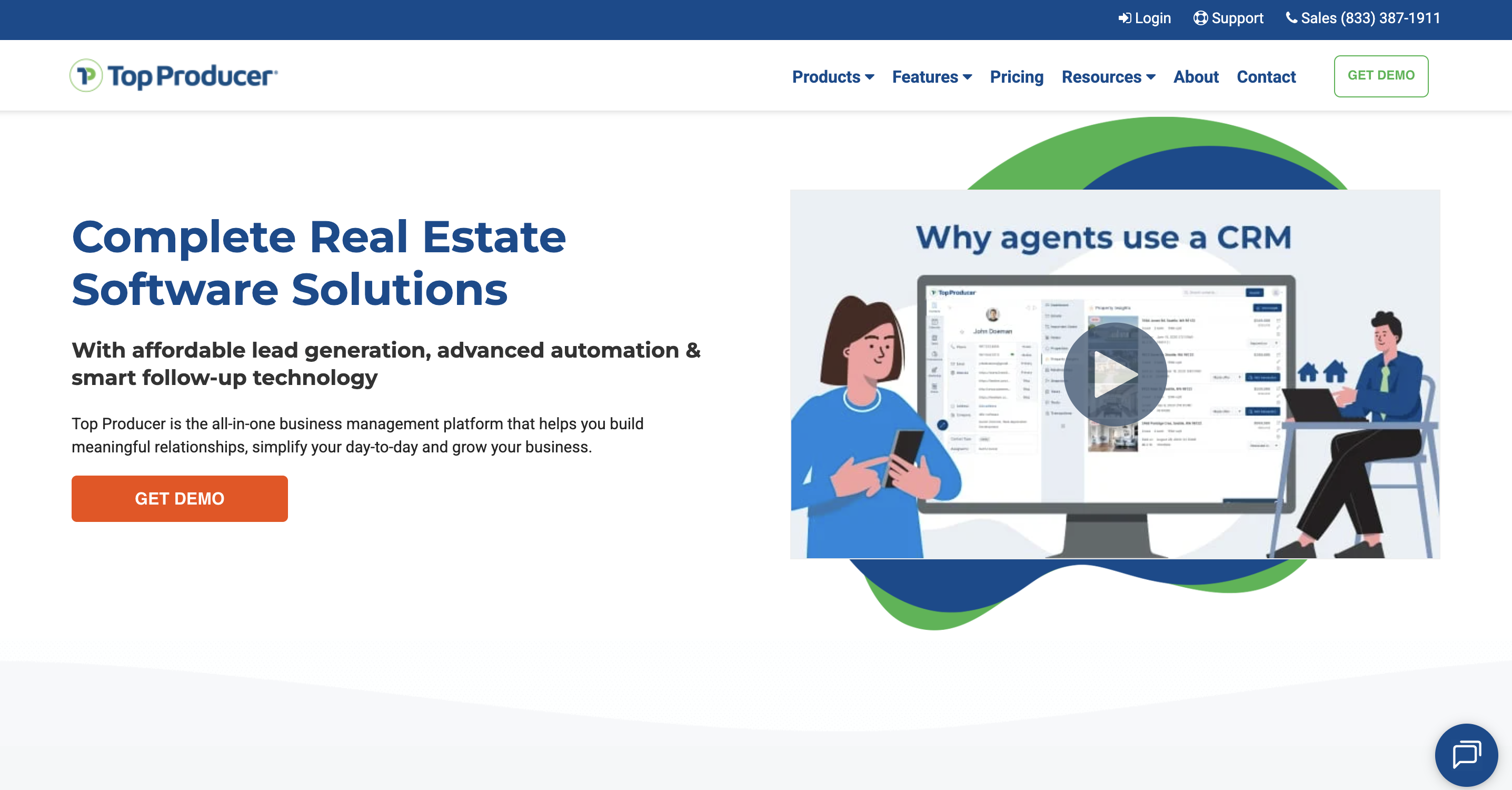 best crm for real estate: top producer