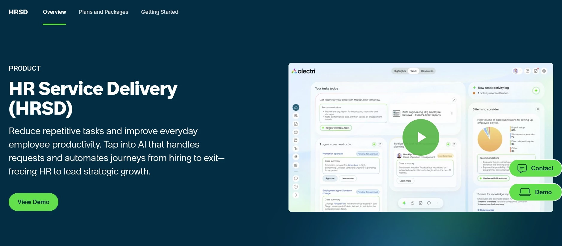 ServiceNow HR Service Delivery ServiceNow HR Service Delivery homepage